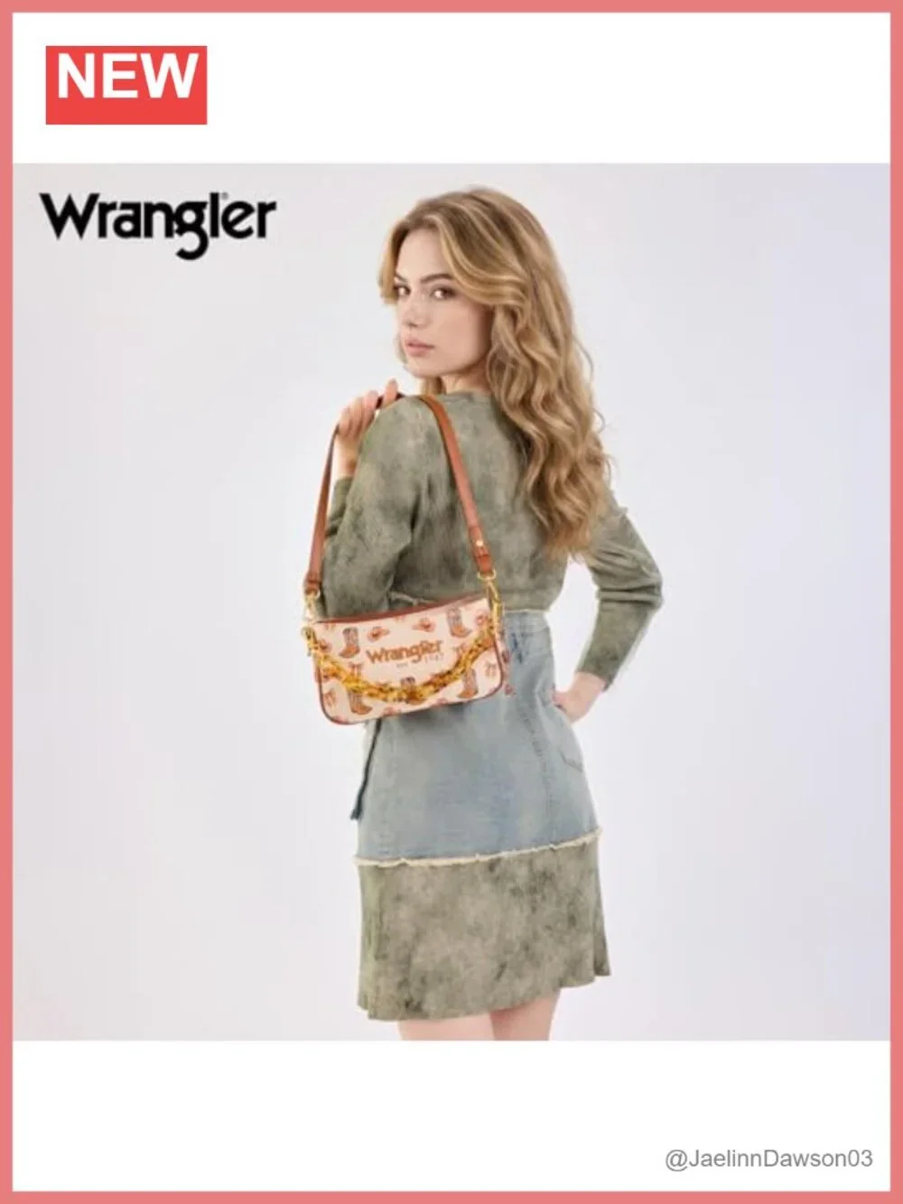 Canvas Hobo Shoulder Bag with Chain Strap and Zipper Closure